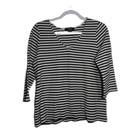 Karen kane striped medium long sleeve top - Picture 3 of 12